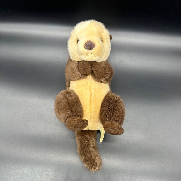 Brown Sea Otter Stuffed Animal Plush Miyoni by Aurora Lovey Toy 2023 Bean Bottom - Picture 3 of 10